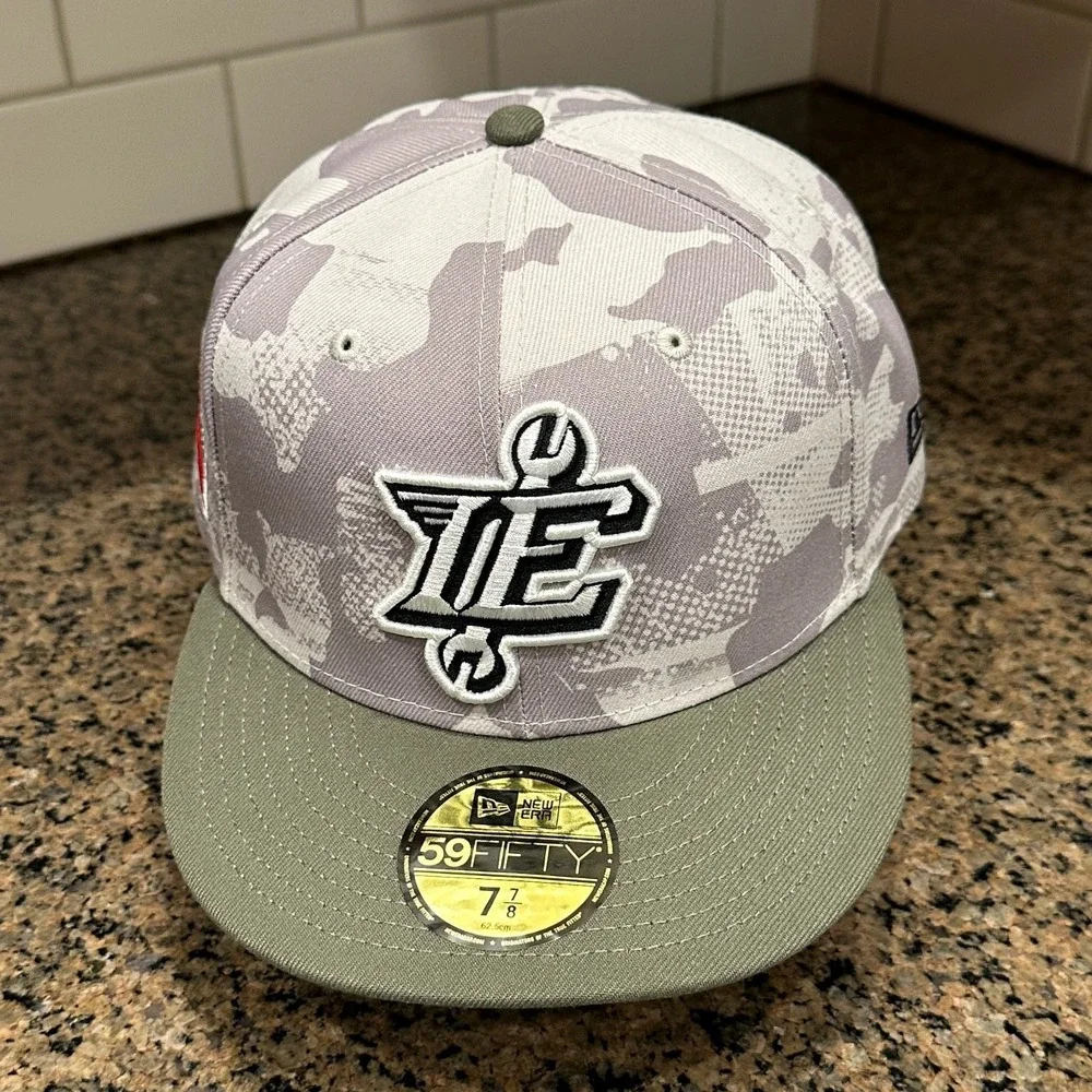 Inland Empire 66ers New Era 59FIFTY Fitted Hat 7 7/8 Camo Olive New